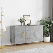 Dressoir 100x36x60 cm bewerkt hout betongrijs