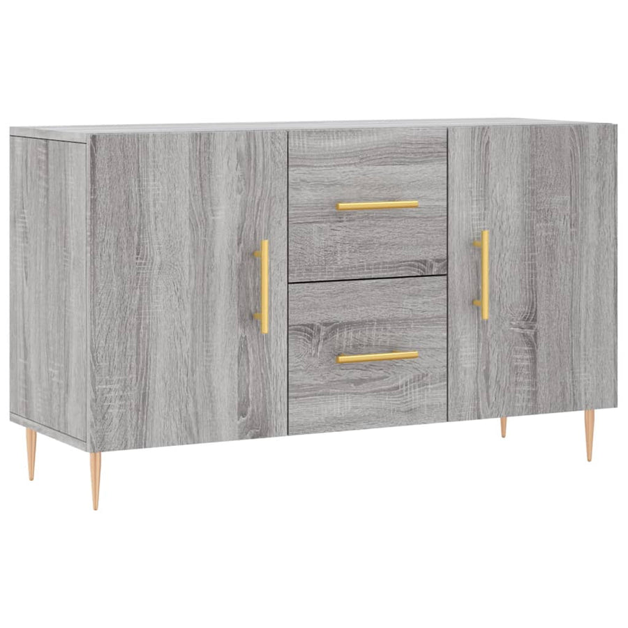 Dressoir 100X36X60 Cm Bewerkt Hout Grijs Sonoma Eikenkleurig