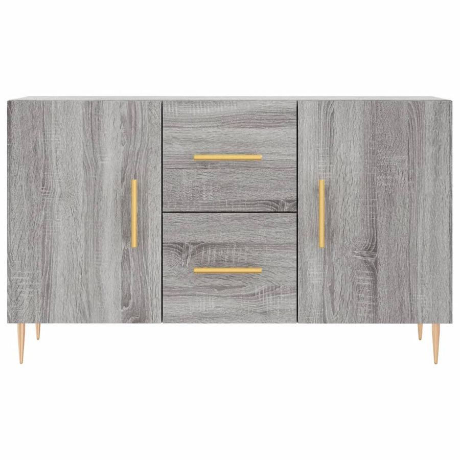 Dressoir 100X36X60 Cm Bewerkt Hout Grijs Sonoma Eikenkleurig
