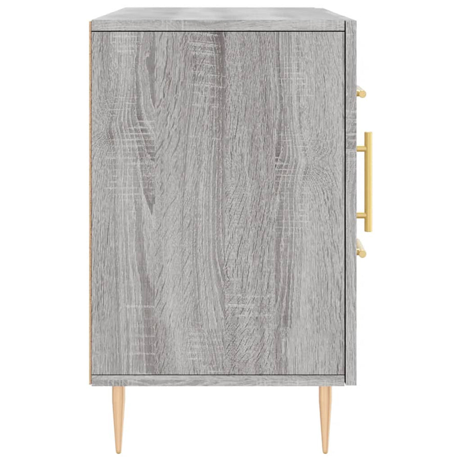 Dressoir 100X36X60 Cm Bewerkt Hout Grijs Sonoma Eikenkleurig
