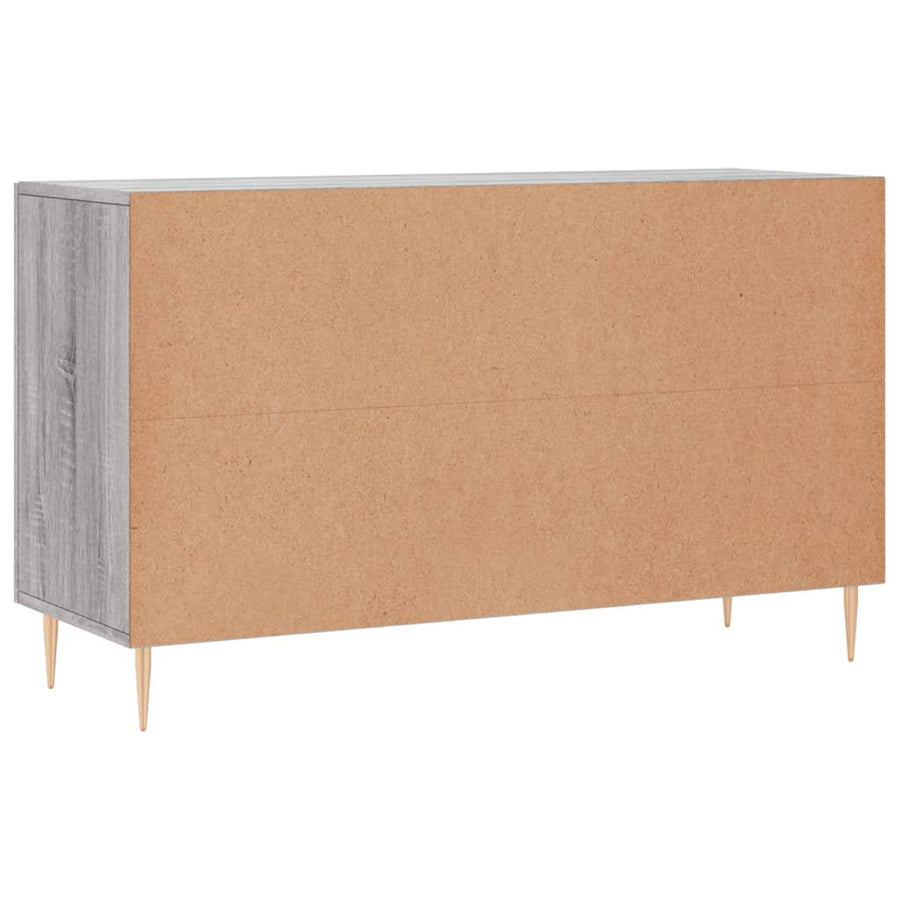 Dressoir 100X36X60 Cm Bewerkt Hout Grijs Sonoma Eikenkleurig