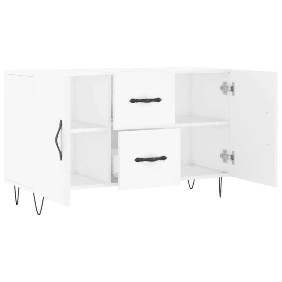 Dressoir 100X36X60 Cm Bewerkt Hout Wit
