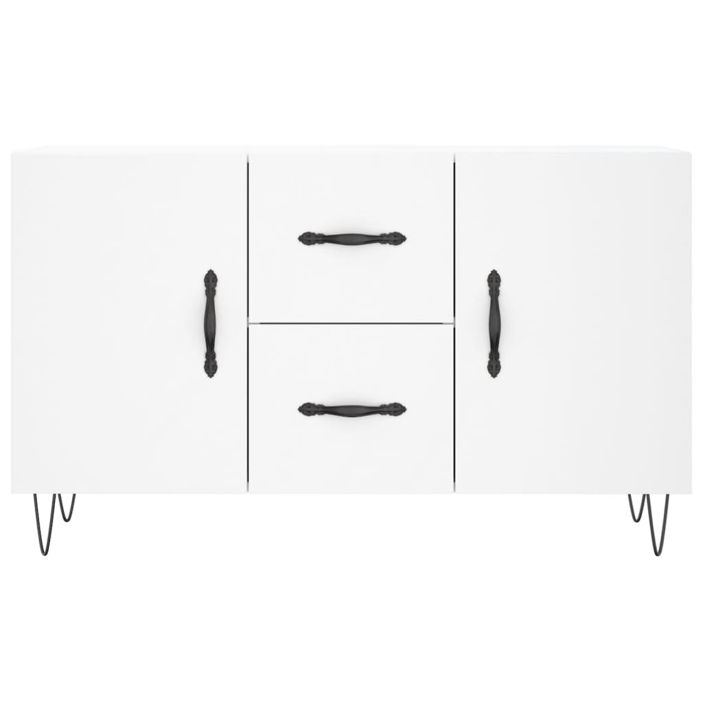 Dressoir 100X36X60 Cm Bewerkt Hout Wit