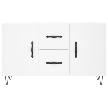Dressoir 100X36X60 Cm Bewerkt Hout Wit