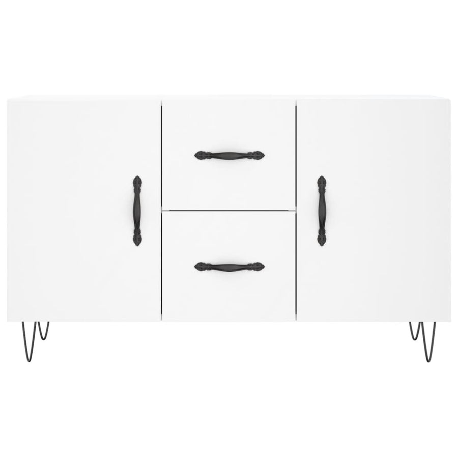 Dressoir 100X36X60 Cm Bewerkt Hout Wit