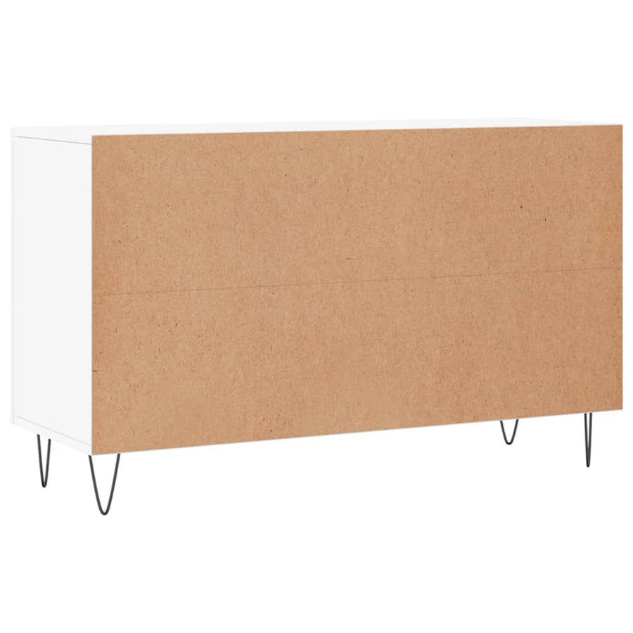 Dressoir 100X36X60 Cm Bewerkt Hout Wit