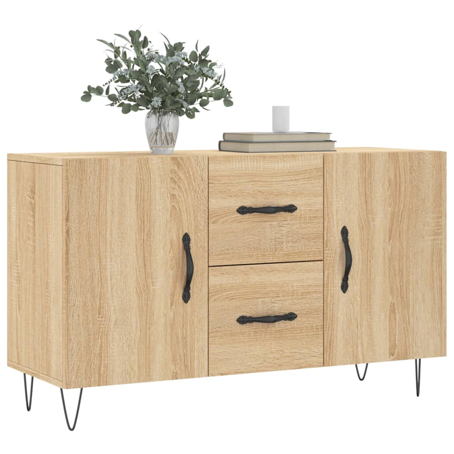Dressoir 100X36X60 Cm Bewerkt Hout Kleurig Sonoma eiken