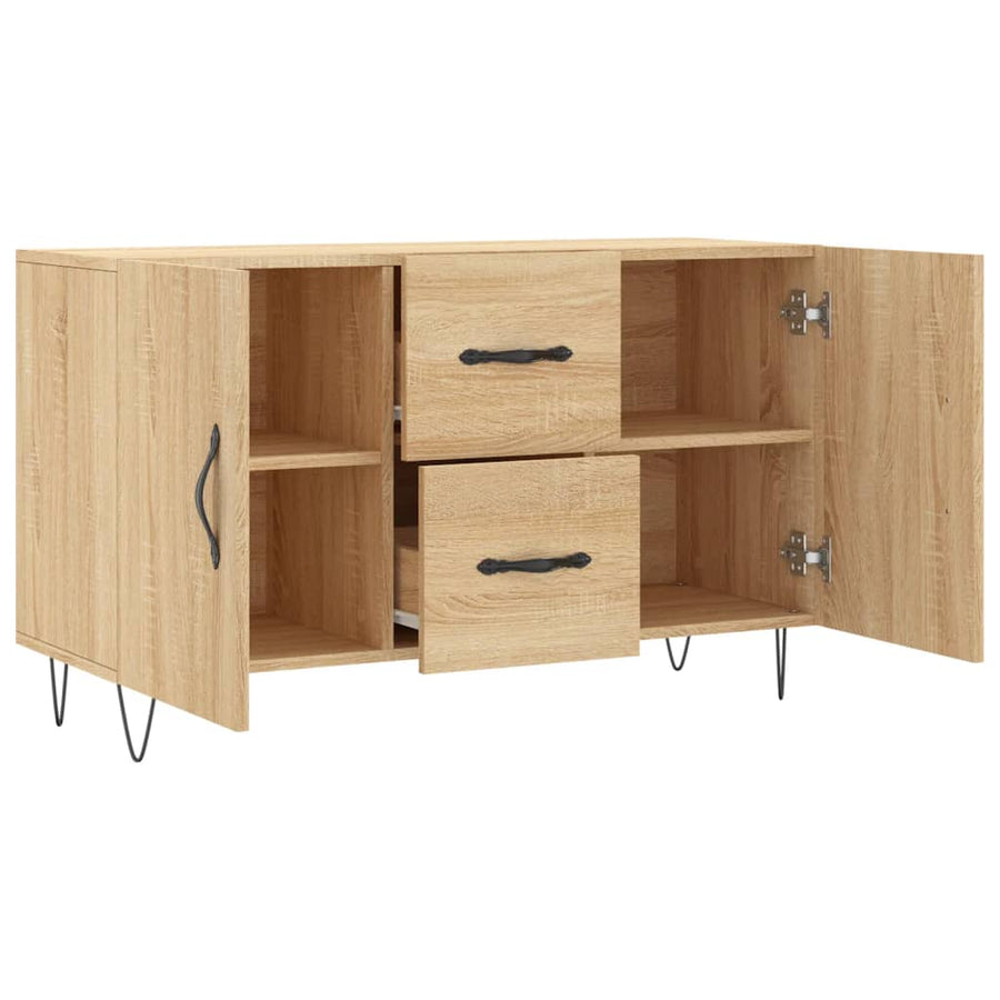 Dressoir 100X36X60 Cm Bewerkt Hout Kleurig Sonoma eiken