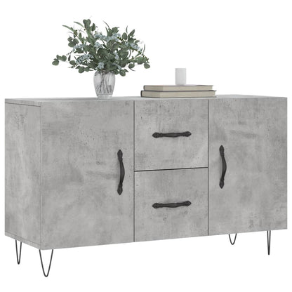 Dressoir 100X36X60 Cm Bewerkt Hout Betongrijs