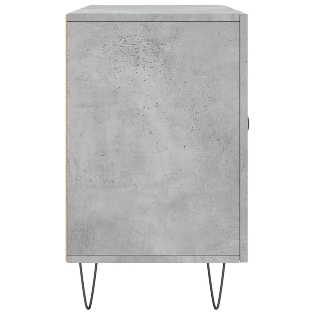 Dressoir 100X36X60 Cm Bewerkt Hout Betongrijs