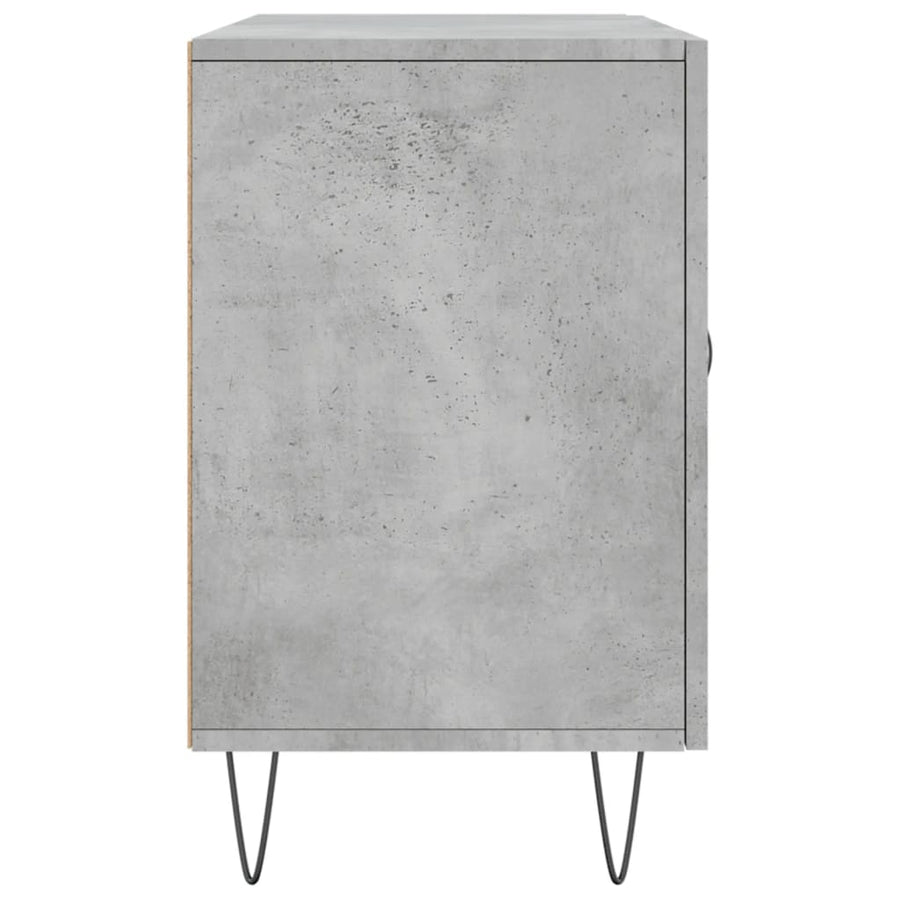 Dressoir 100X36X60 Cm Bewerkt Hout Betongrijs