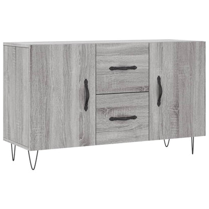 Dressoir 100X36X60 Cm Bewerkt Hout Eikenkleurig Grijs sonoma