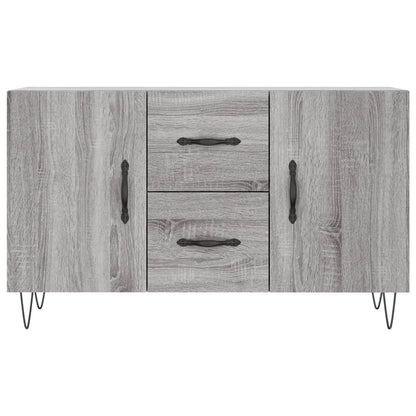 Dressoir 100X36X60 Cm Bewerkt Hout Eikenkleurig Grijs sonoma