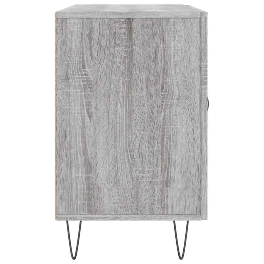 Dressoir 100X36X60 Cm Bewerkt Hout Eikenkleurig Grijs sonoma
