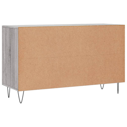 Dressoir 100X36X60 Cm Bewerkt Hout Eikenkleurig Grijs sonoma