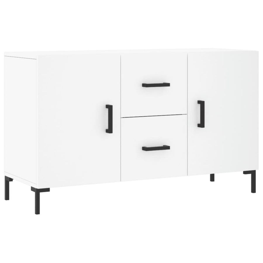 Dressoir 100X36X60 Cm Bewerkt Hout Wit