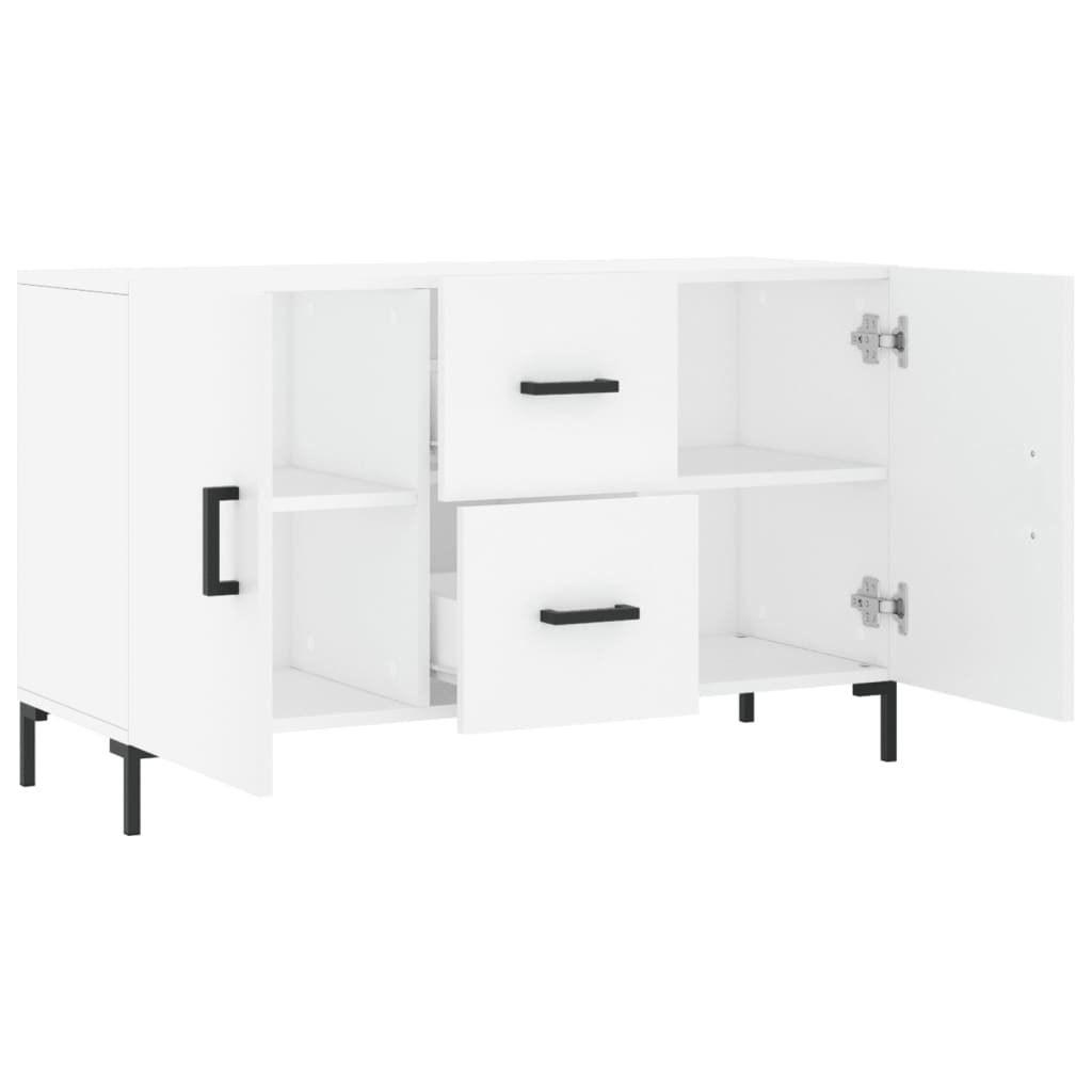 Dressoir 100X36X60 Cm Bewerkt Hout Wit
