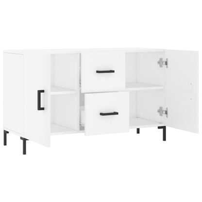 Dressoir 100X36X60 Cm Bewerkt Hout Wit