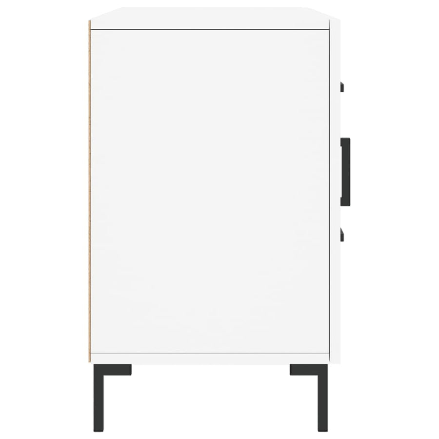 Dressoir 100X36X60 Cm Bewerkt Hout Wit