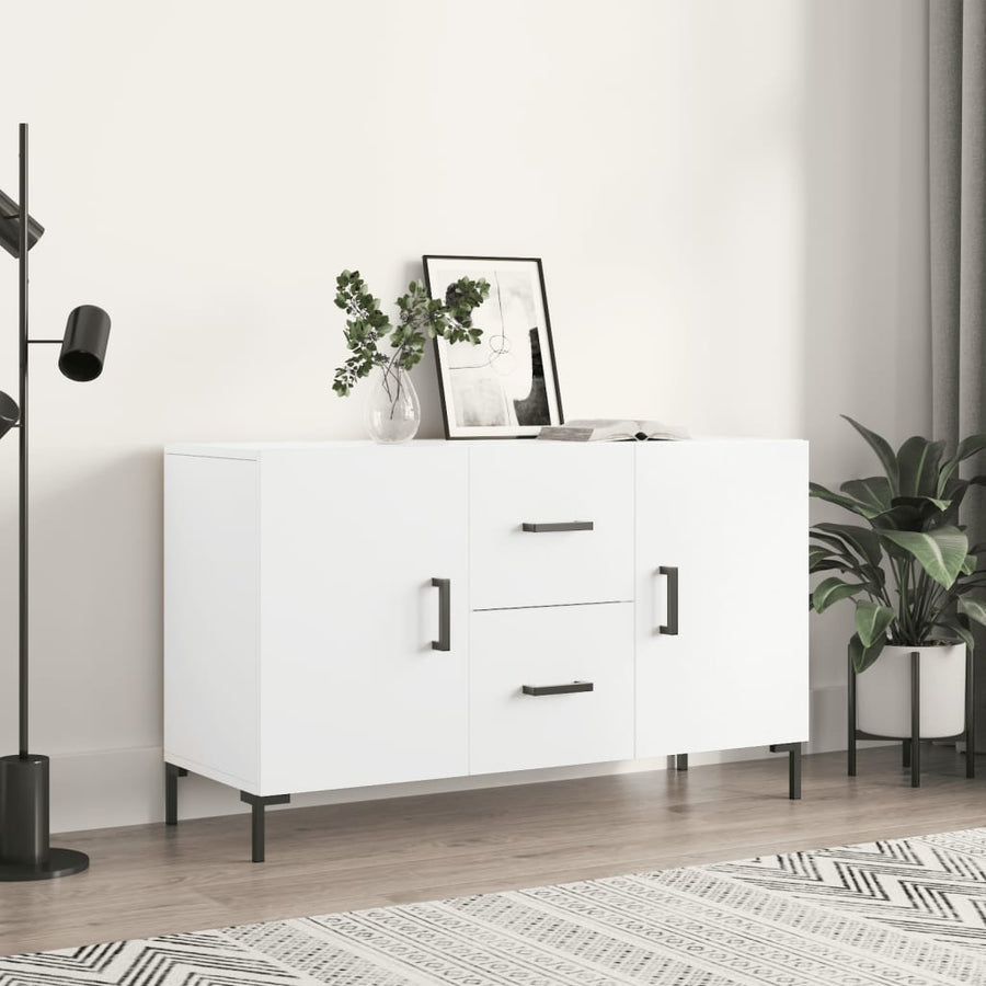 Dressoir 100X36X60 Cm Bewerkt Hout Wit