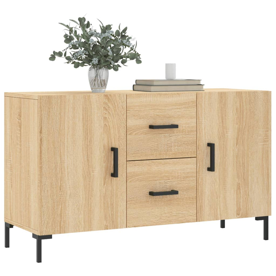 Dressoir 100X36X60 Cm Bewerkt Hout Kleurig Sonoma eiken