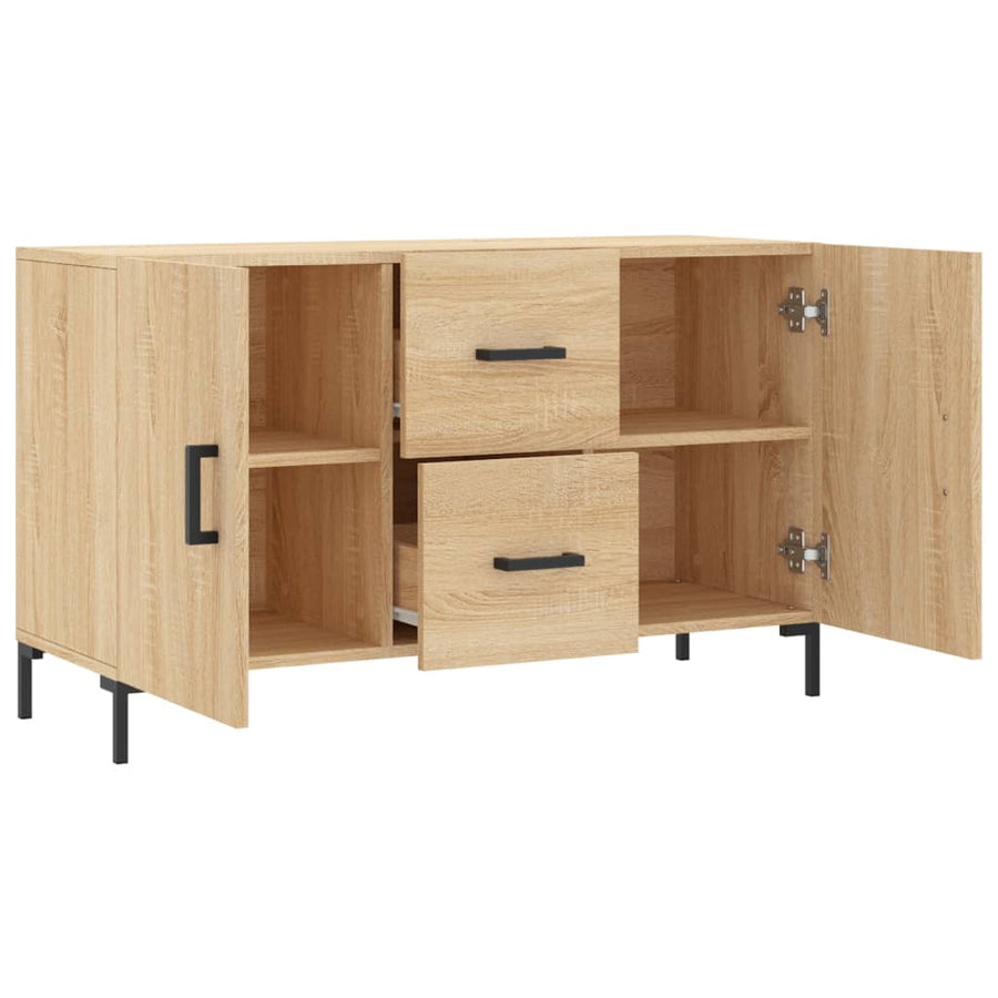 Dressoir 100X36X60 Cm Bewerkt Hout Kleurig Sonoma eiken