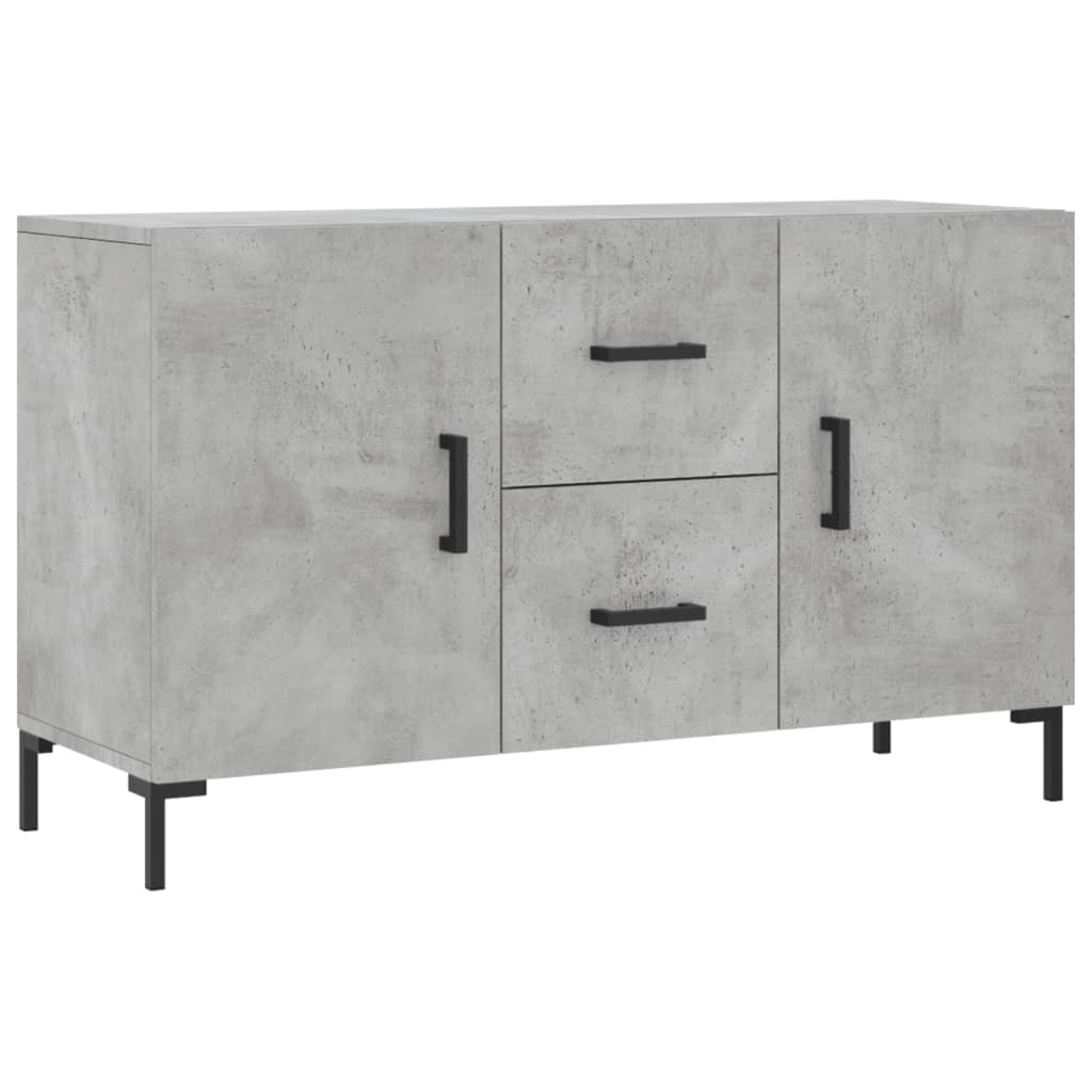 Dressoir 100X36X60 Cm Bewerkt Hout Betongrijs
