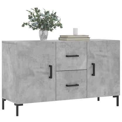 Dressoir 100X36X60 Cm Bewerkt Hout Betongrijs