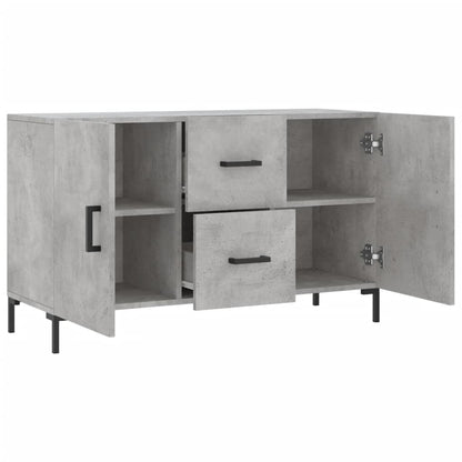 Dressoir 100X36X60 Cm Bewerkt Hout Betongrijs