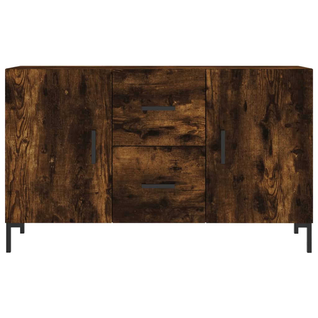 Dressoir 100X36X60 Cm Bewerkt Hout Kleurig Gerookt eiken