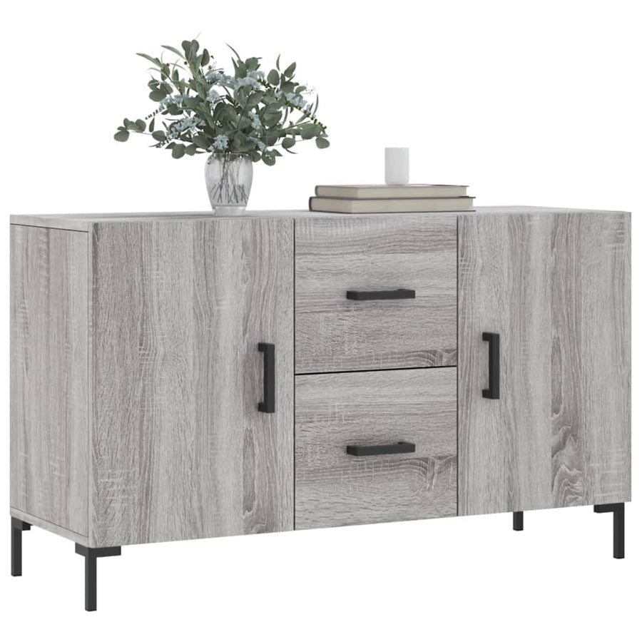 Dressoir 100X36X60 Cm Bewerkt Hout Grijs Sonoma Eikenkleurig