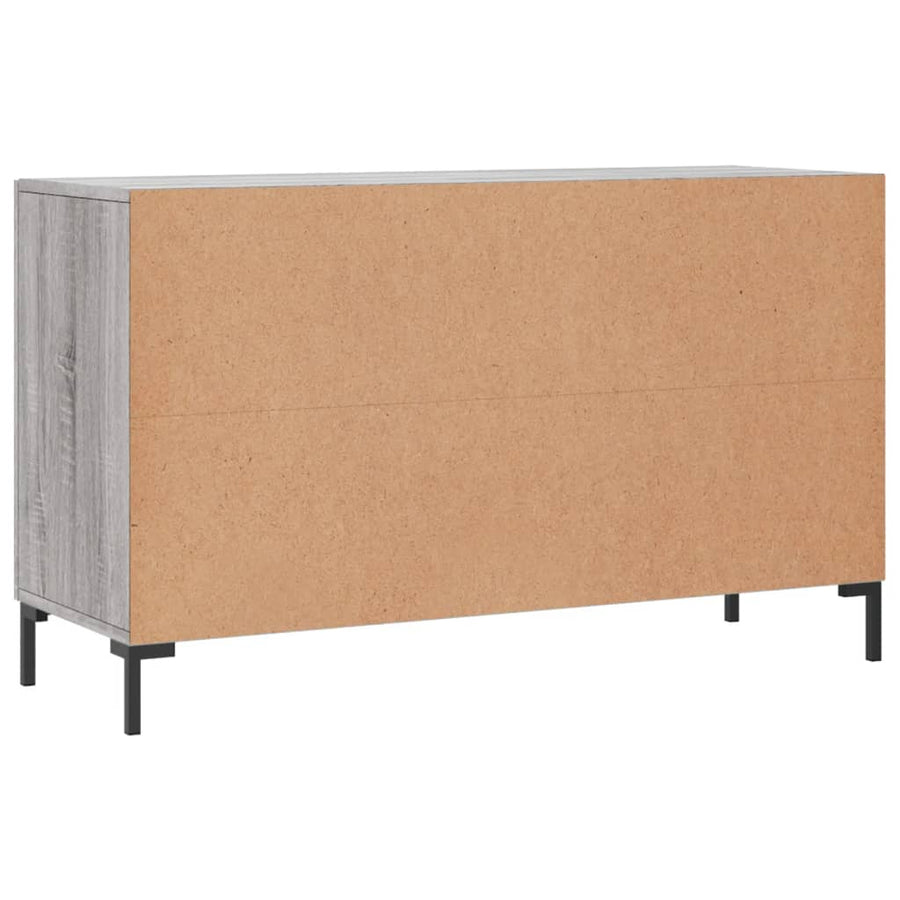 Dressoir 100X36X60 Cm Bewerkt Hout Grijs Sonoma Eikenkleurig