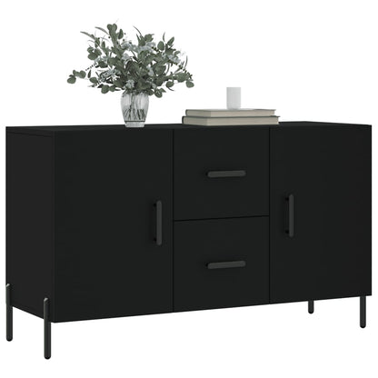 Dressoir 100X36X60 Cm Bewerkt Hout Zwart