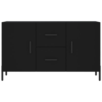 Dressoir 100X36X60 Cm Bewerkt Hout Zwart