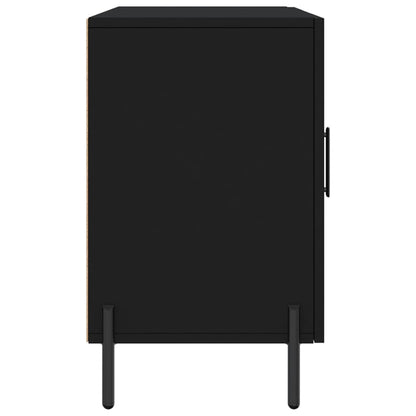 Dressoir 100X36X60 Cm Bewerkt Hout Zwart