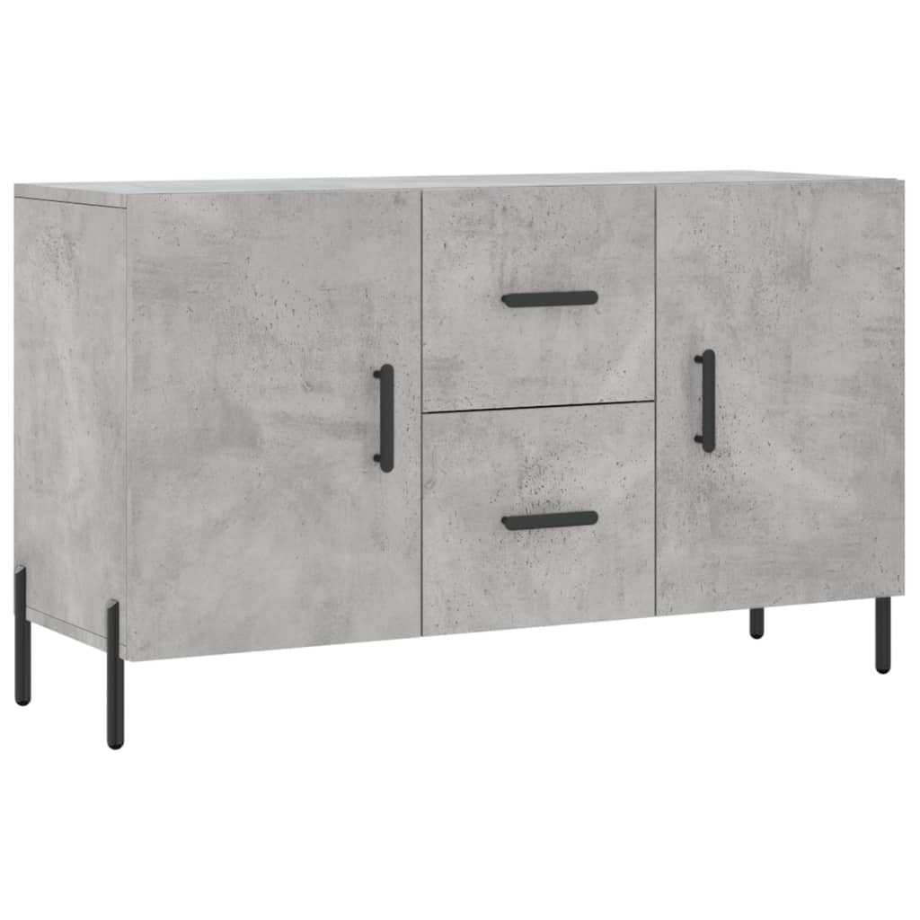 Dressoir 100X36X60 Cm Bewerkt Hout Betongrijs
