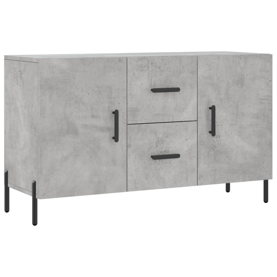 Dressoir 100X36X60 Cm Bewerkt Hout Betongrijs