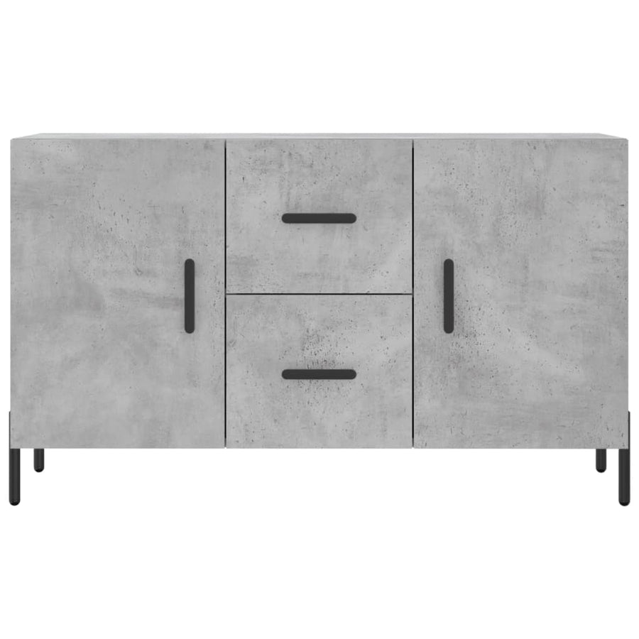 Dressoir 100X36X60 Cm Bewerkt Hout Betongrijs