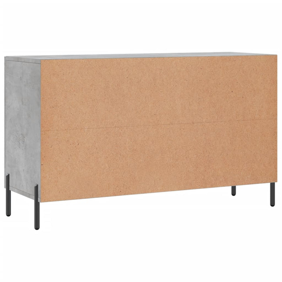 Dressoir 100X36X60 Cm Bewerkt Hout Betongrijs