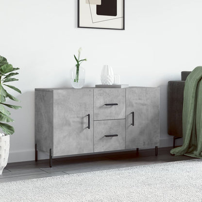 Dressoir 100X36X60 Cm Bewerkt Hout Betongrijs