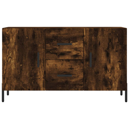 Dressoir 100x36x60 cm bewerkt hout gerookt eikenkleurig