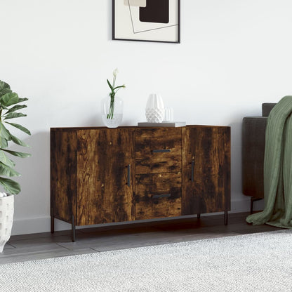 Dressoir 100x36x60 cm bewerkt hout gerookt eikenkleurig