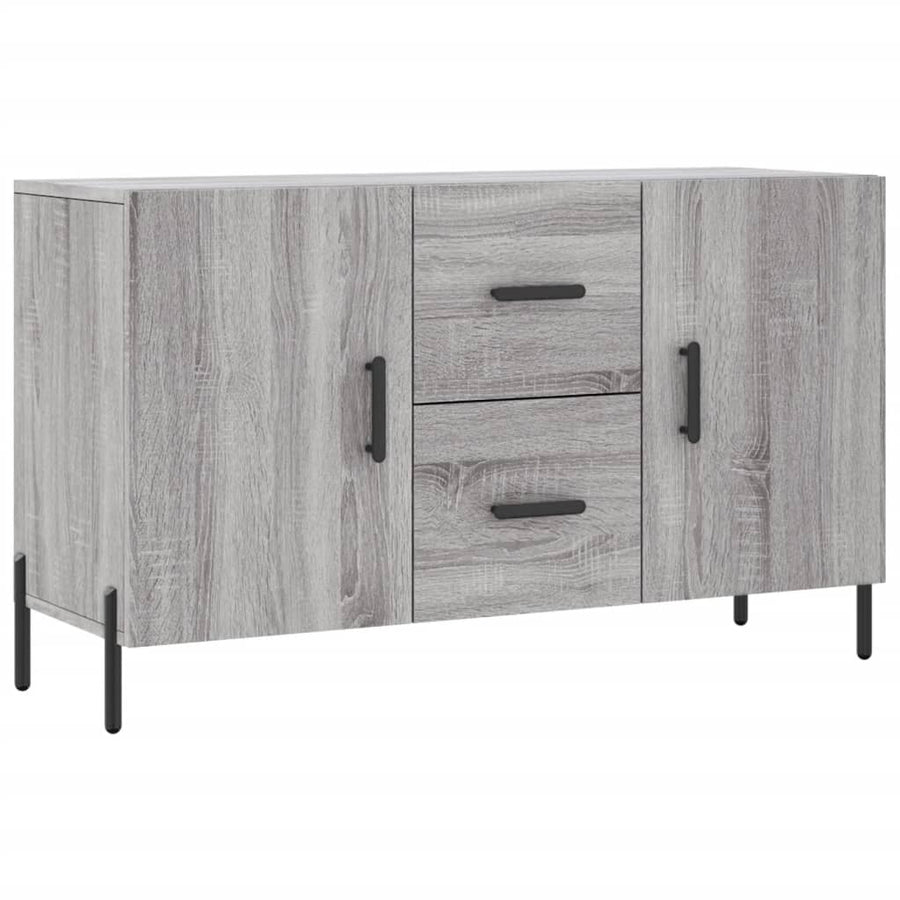 Dressoir 100x36x60 cm bewerkt hout grijs sonoma eikenkleurig
