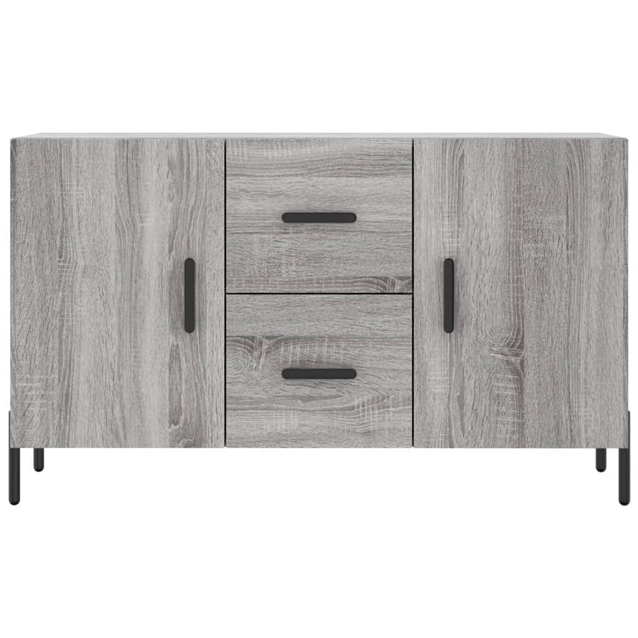 Dressoir 100x36x60 cm bewerkt hout grijs sonoma eikenkleurig