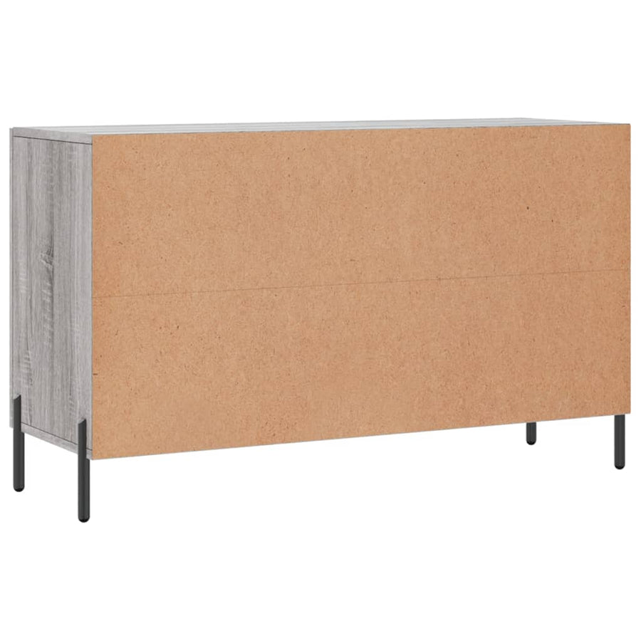 Dressoir 100x36x60 cm bewerkt hout grijs sonoma eikenkleurig
