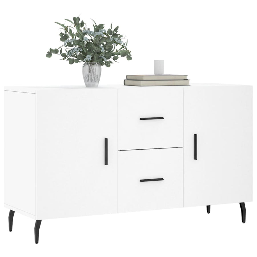 Dressoir 100X36X60 Cm Bewerkt Hout Wit
