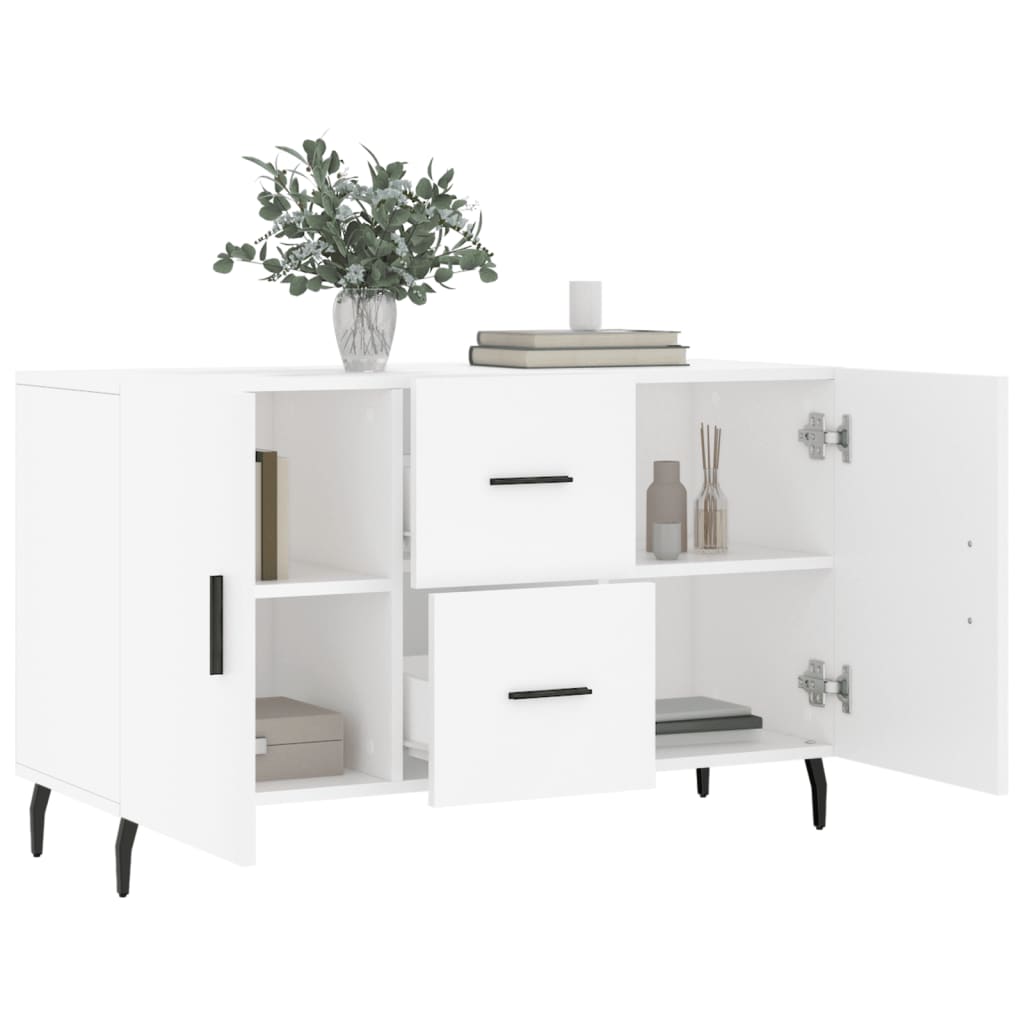 Dressoir 100X36X60 Cm Bewerkt Hout Wit