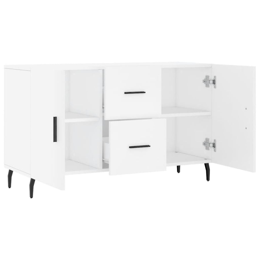 Dressoir 100X36X60 Cm Bewerkt Hout Wit