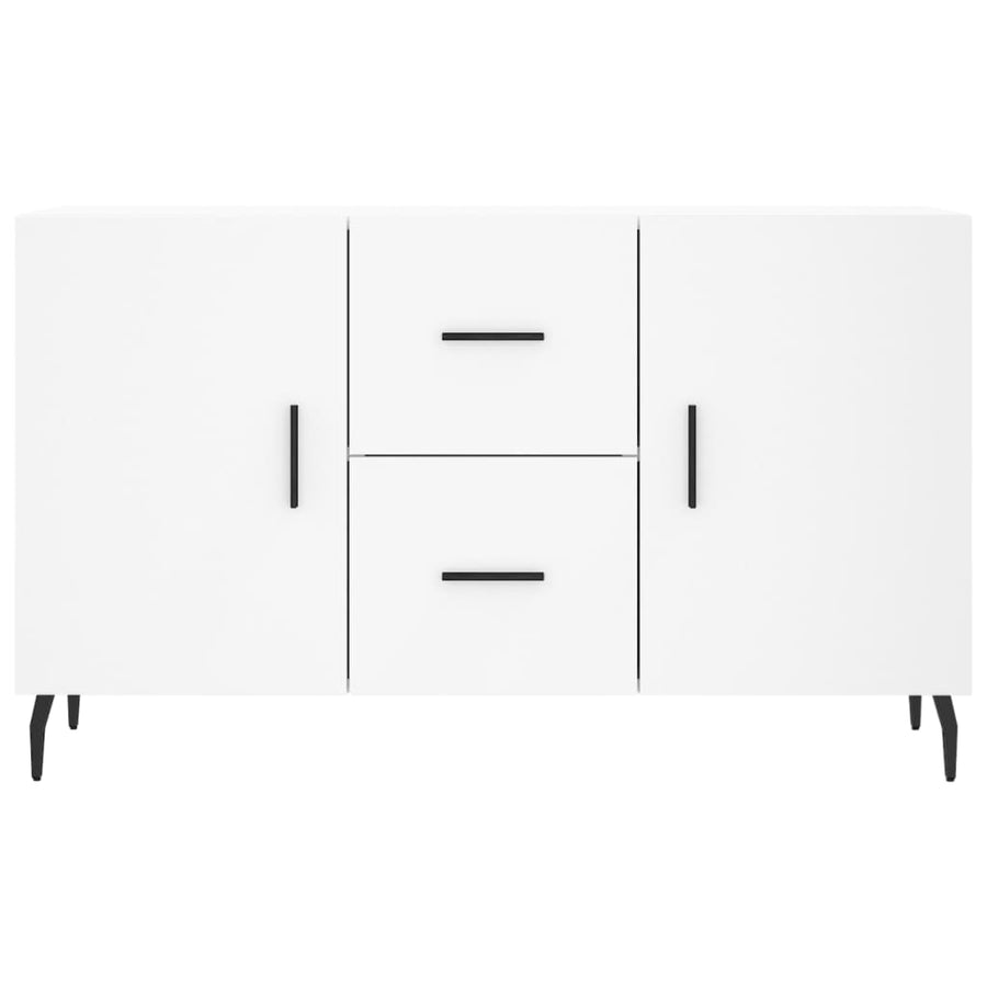 Dressoir 100X36X60 Cm Bewerkt Hout Wit