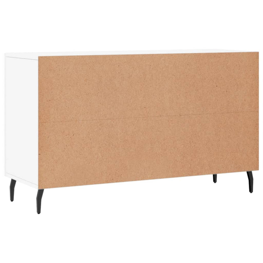 Dressoir 100X36X60 Cm Bewerkt Hout Wit